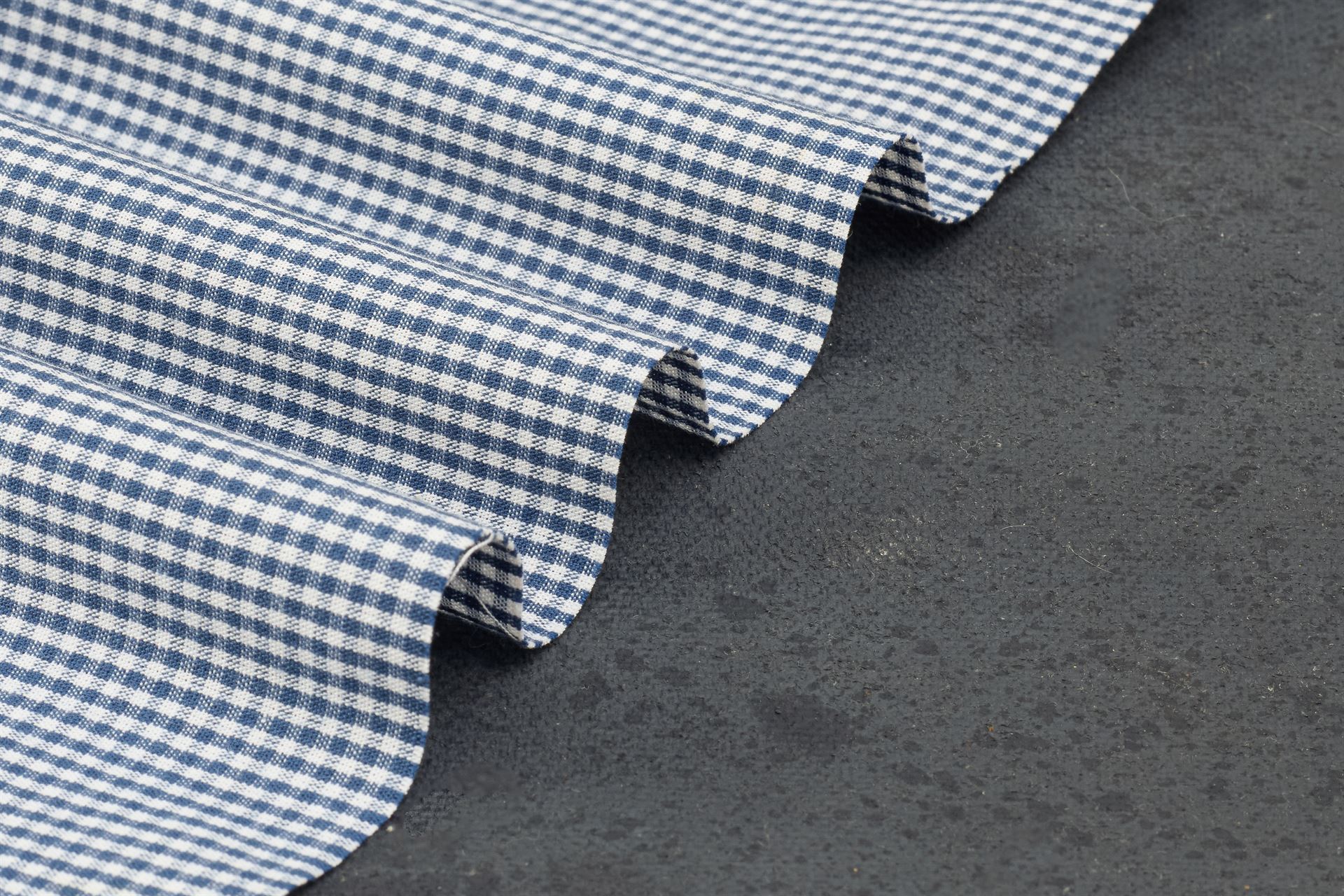 White & Blue formal small Gingham Check