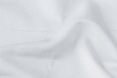 Super Fine Chinos Pure White Plain Cotton Satin Fabric