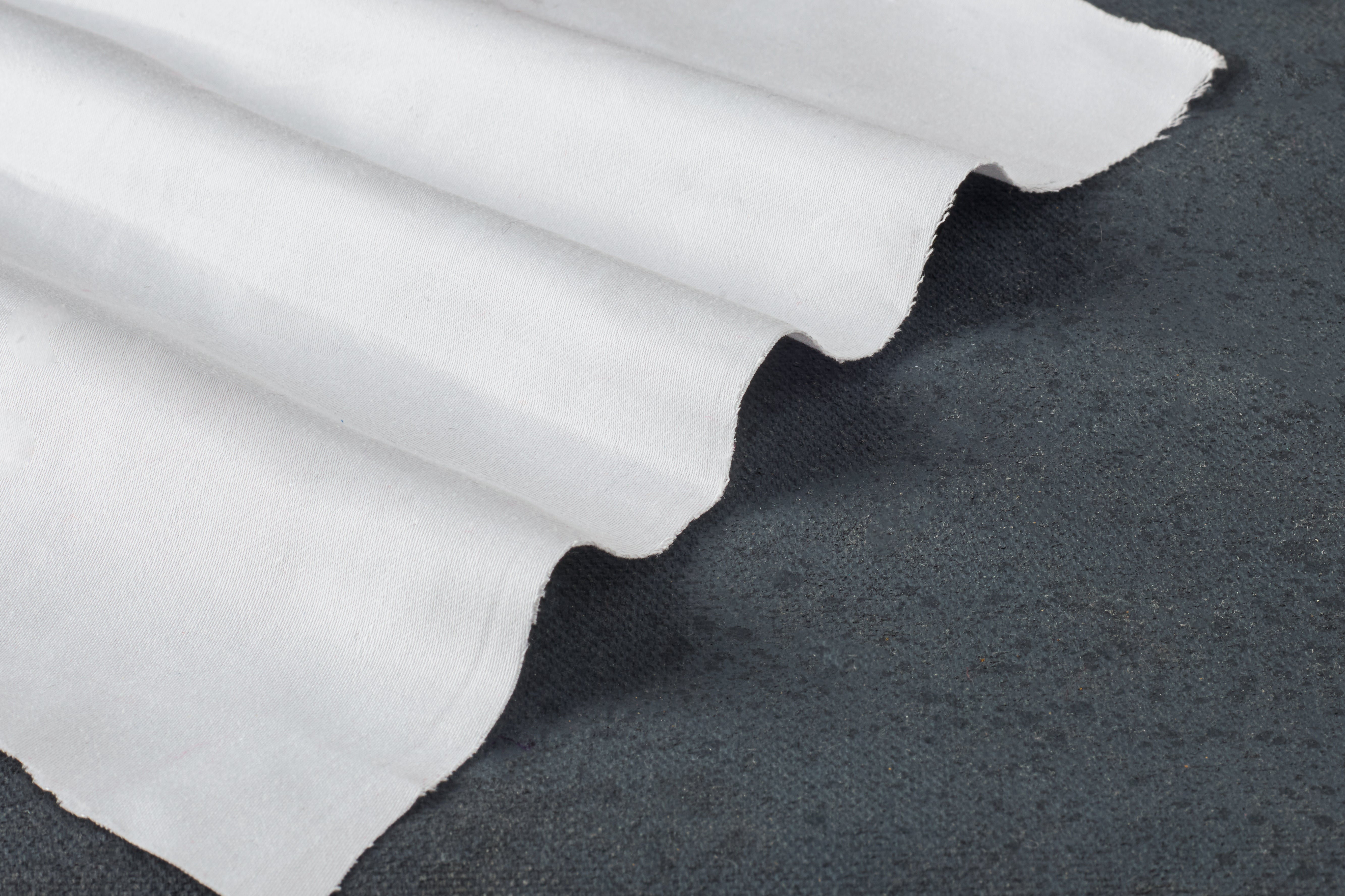 Super Fine Cotton Satin Chinos Pure White
