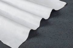 Super Fine Chinos Pure White Plain Cotton Satin Fabric