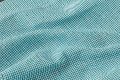 Turquoise & White Mini Houndstooth