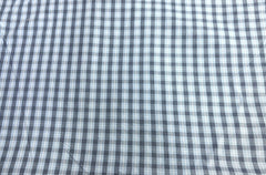 Blue Millmade Oxford Check Cotton Fabric