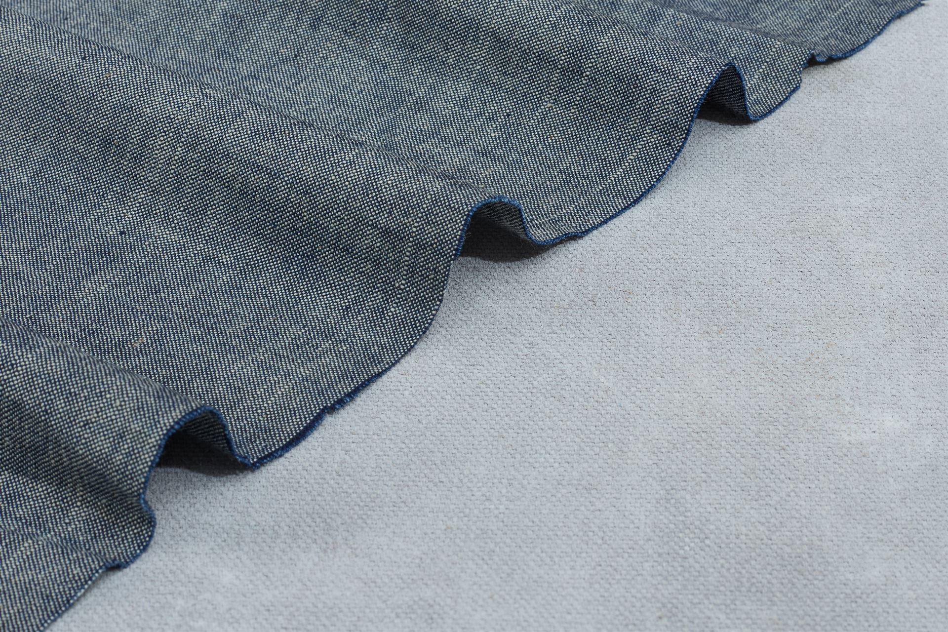 Grey Black Denim Chambray