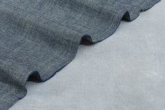 Grey & Black Chambray Denim Chambray Fabric