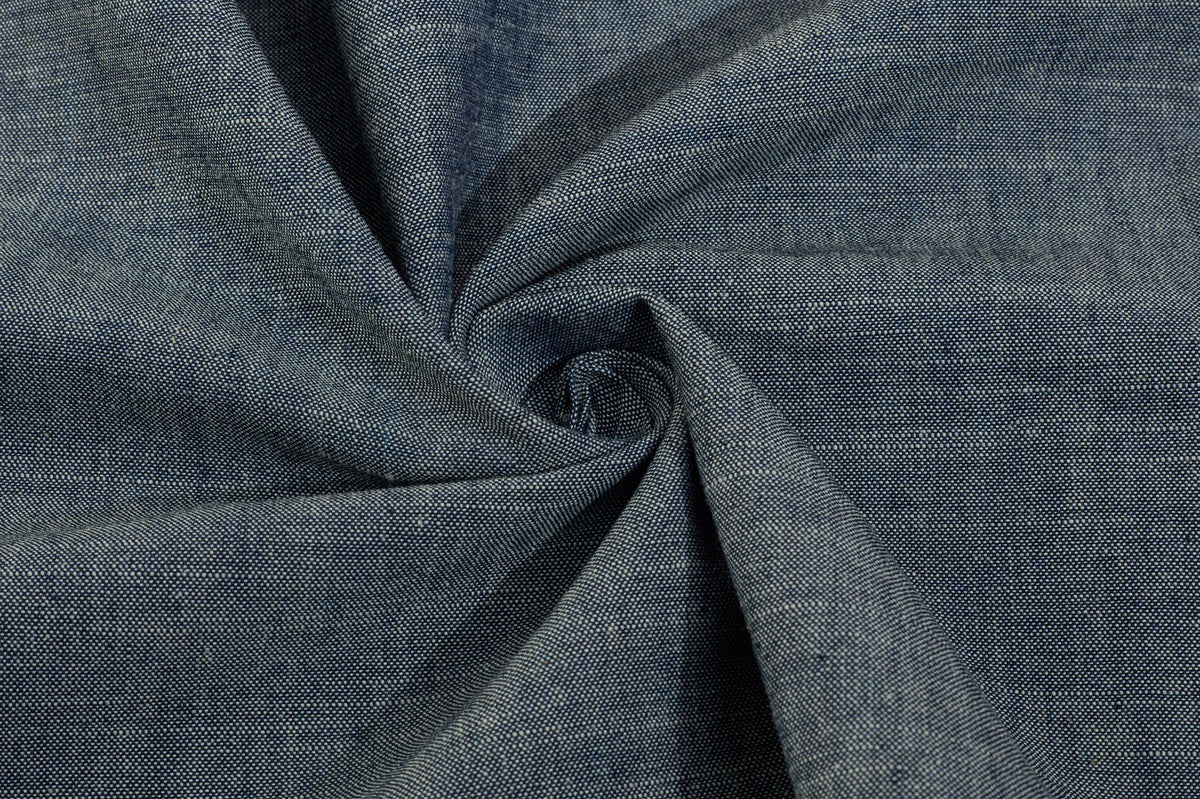 Grey Black Denim Chambray