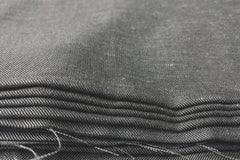 Grey Suiting Plain Cotton Linen Fabric