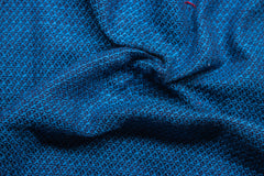 Romar Blue & Navy Dobby Jacquard Cotton Fabric