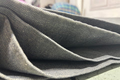 Grey Denim Plain Suiting Fabric