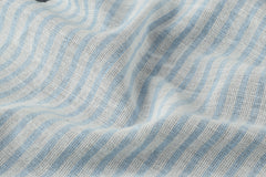 White & Blue Voile Pin Stripe
