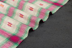 Pink Cotton Jacquard Dobby Twill Check