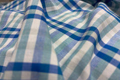 Royal Blue Millmade Check Cotton Fabric