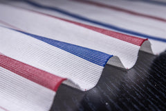White Multicolour Stripe With Neps