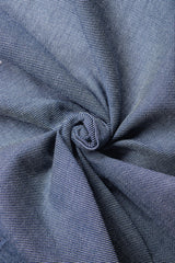 Indigo Twill Weave Silky Plain Denim Fabric