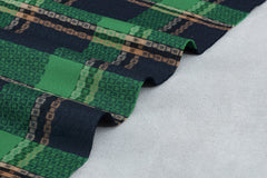 Mint Green Dobby Check Cotton Fabric