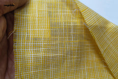 Yellow Mini Houndstooth Cotton Fabric