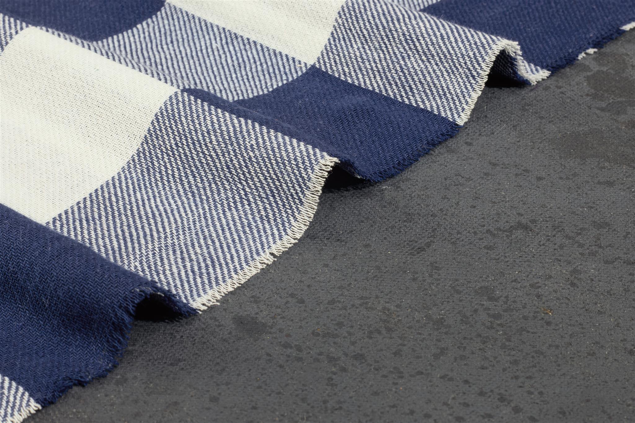Royal Blue White Double Cloth Tom Tom