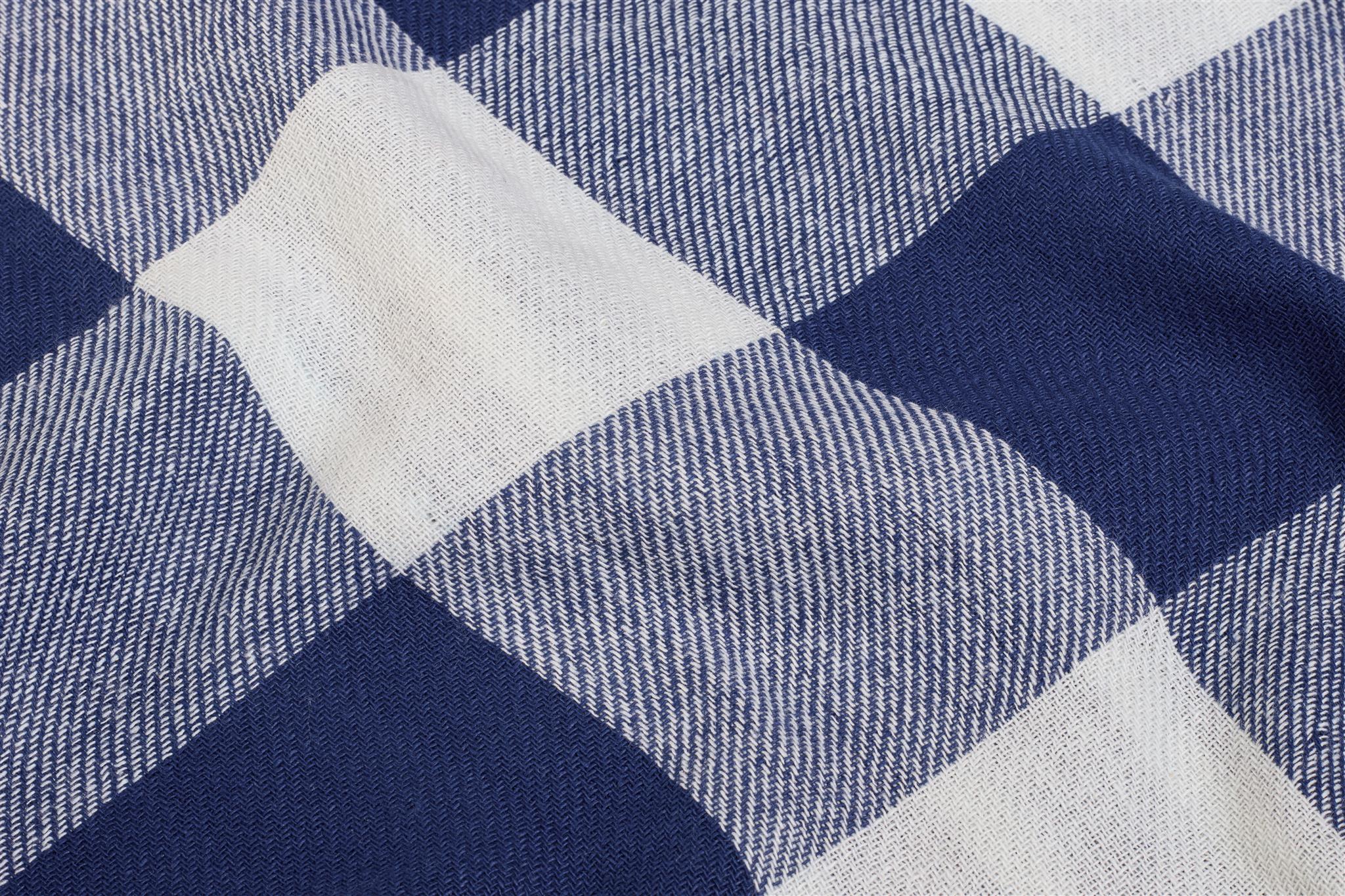 Royal Blue White Double Cloth Tom Tom