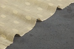 Natural Grey Small Coin Dobby Jacquard Cotton Fabric