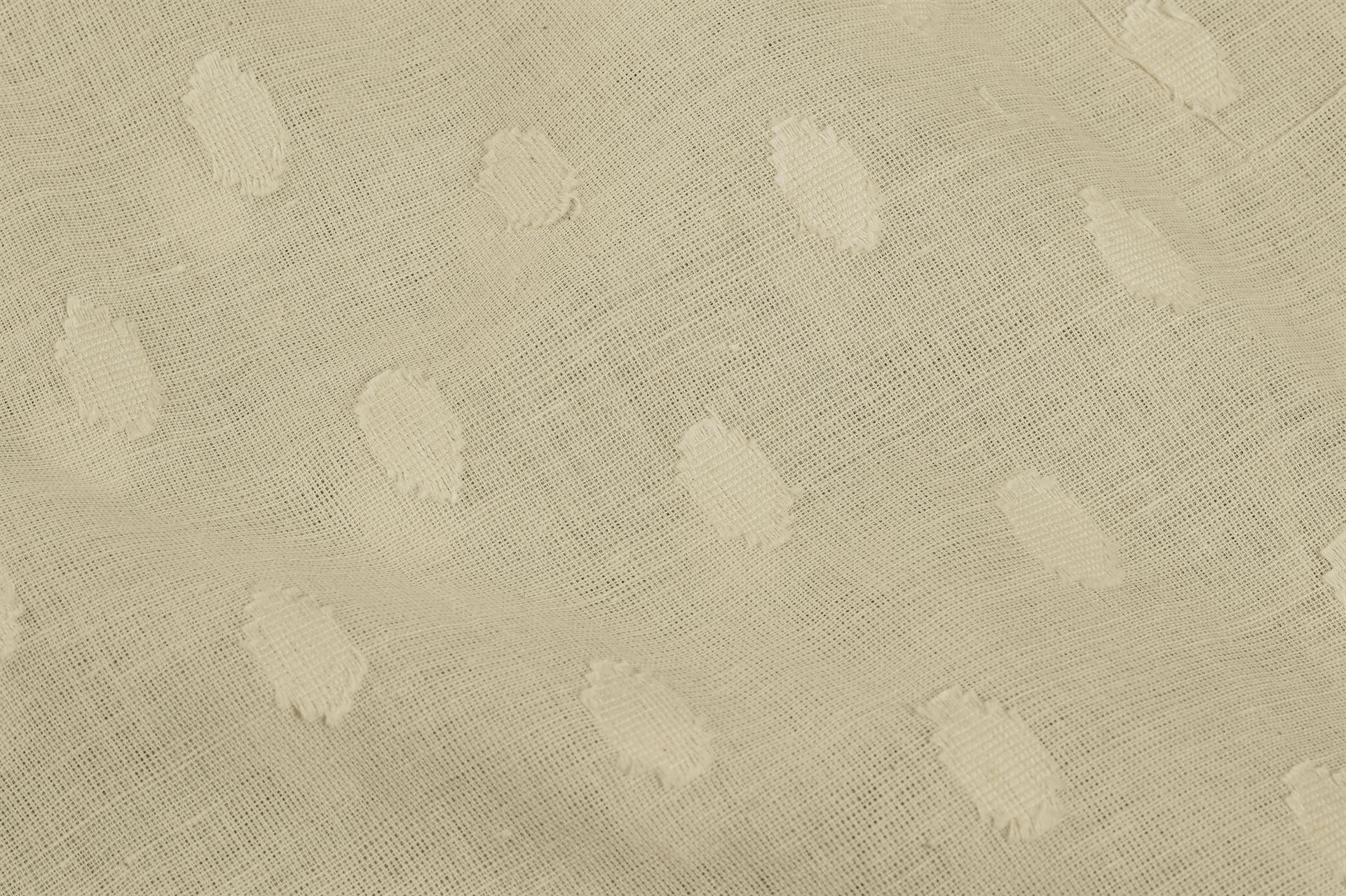 Natural Grey Small Coin Dobby Jacquard