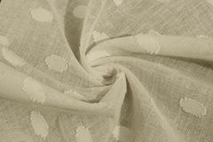 Natural Grey Small Coin Dobby Jacquard
