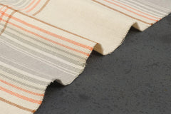 Cream & Orange Flannel Twill Check