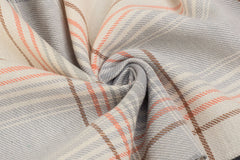 Cream & Orange Flannel Twill Check