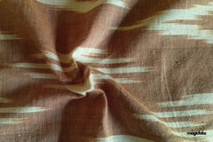 Pastel Pink Handloom Ikat Cotton Fabric