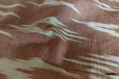 Pastel Pink Handloom Ikat Cotton Fabric