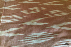 Pastel Pink Handloom Ikat Cotton Fabric