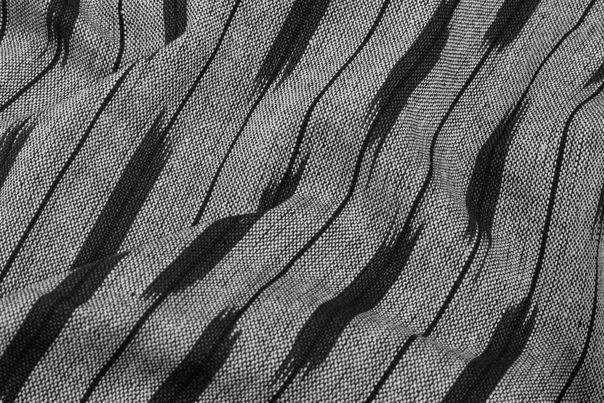 Grey & Black Handloom Ikat