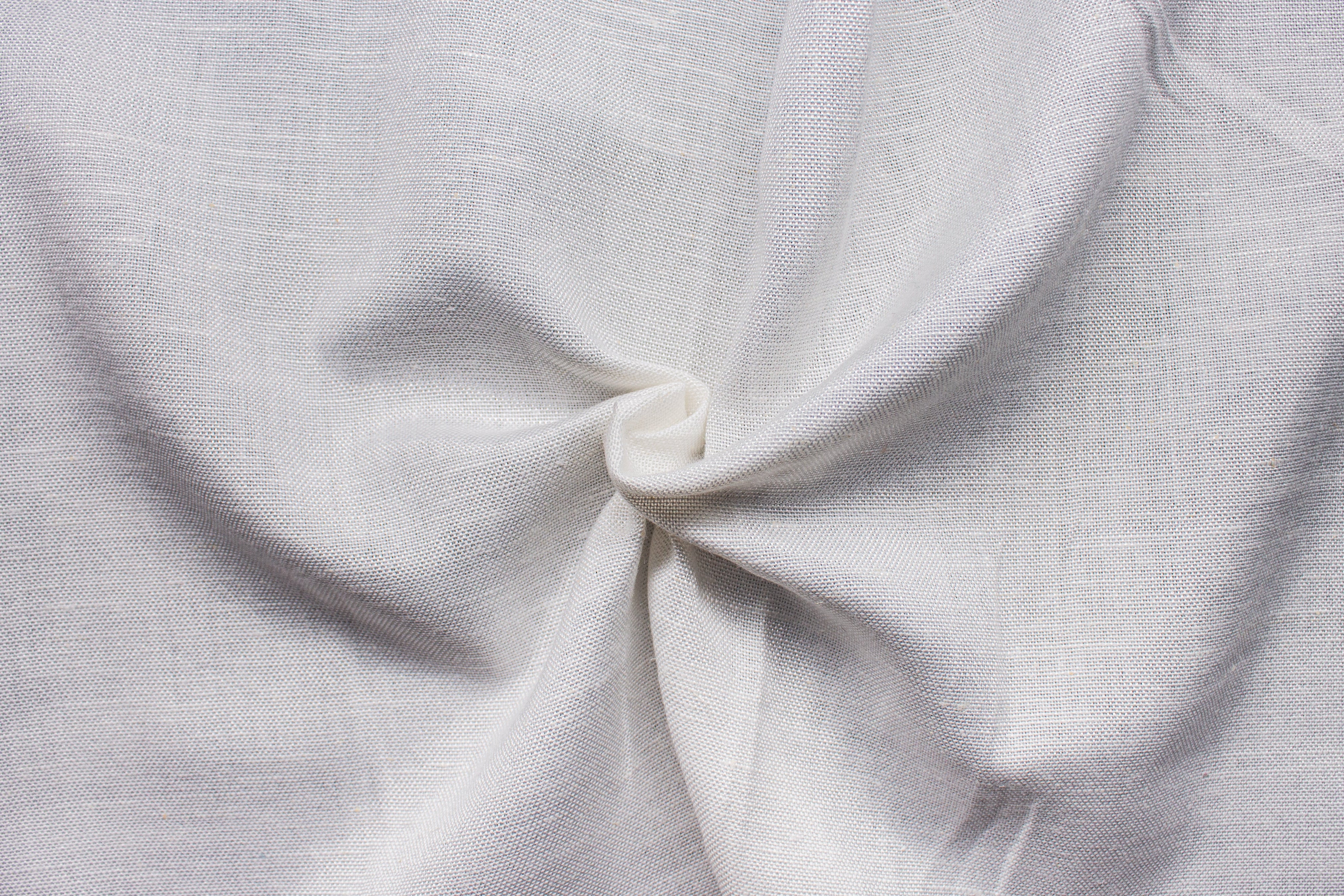 White Plain Viscose Linen Fabric