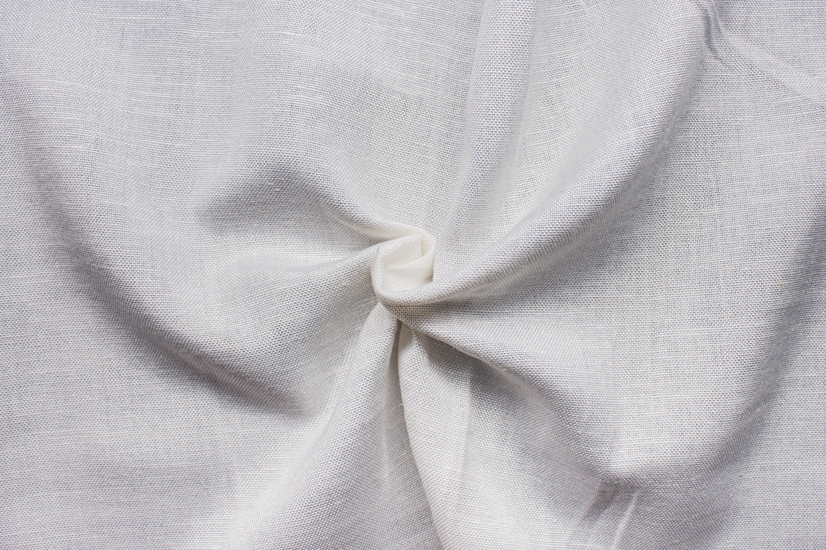 White Plain Viscose Linen Fabric