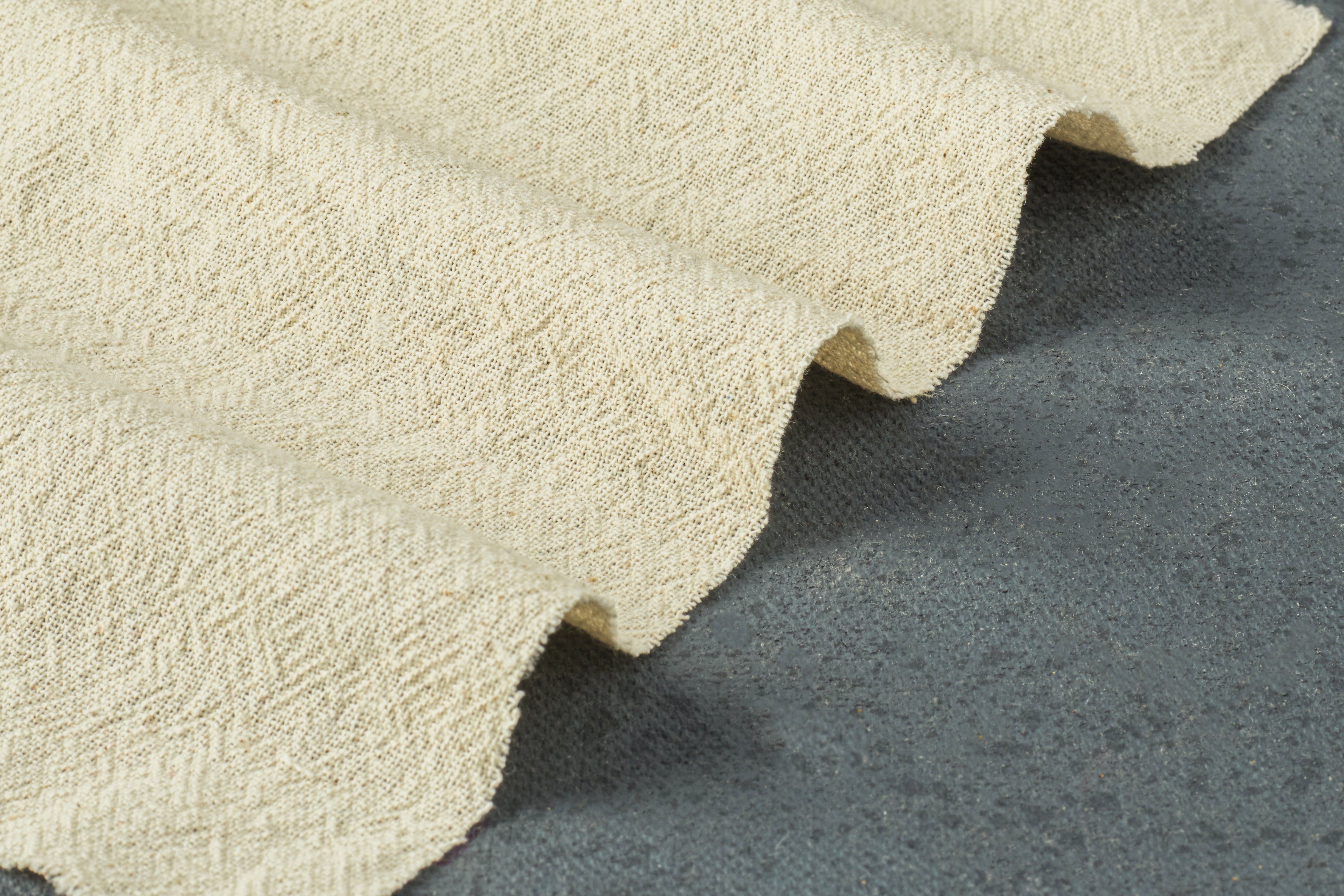 Natural Dyeable Crinkled Fabric