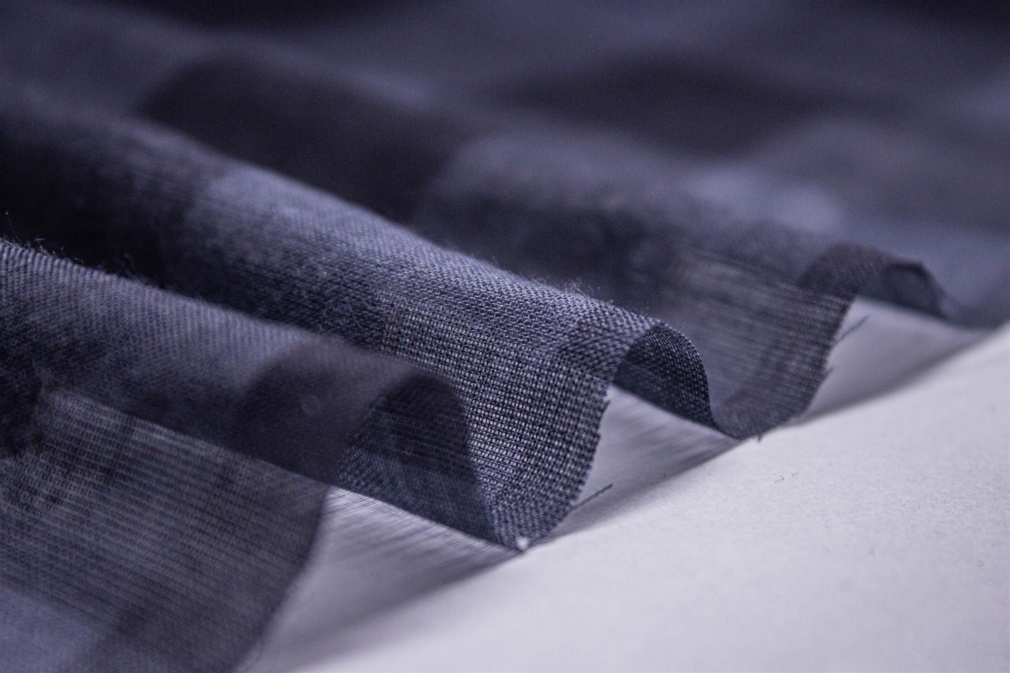 Black & Grey Voile Tom Tom Check