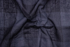 Black & Grey Voile Tom Tom Check
