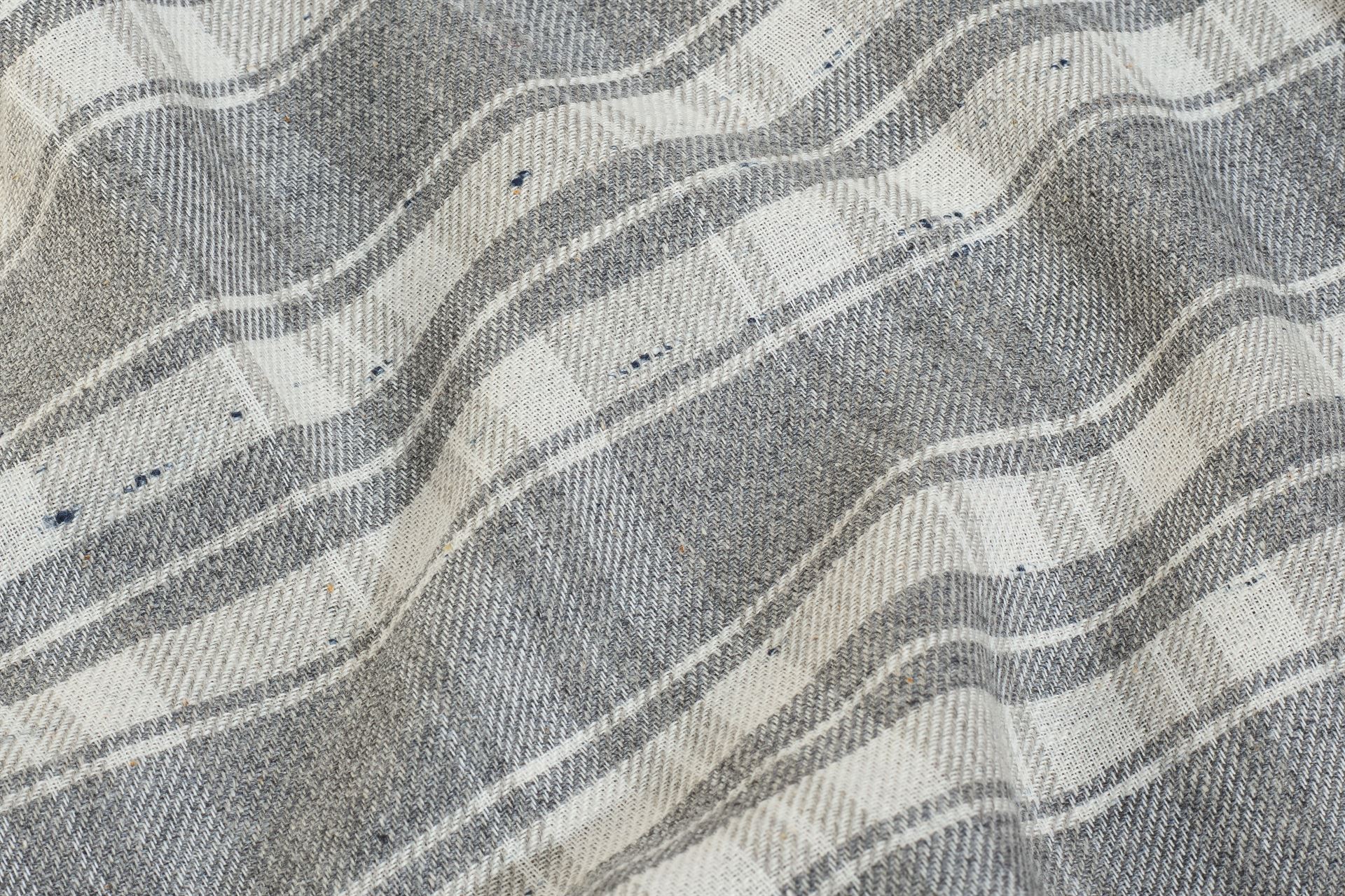 Melange Grey Twill Check