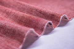Maroon Fil-A-Fil Print Reversible Double Cloth Fabric