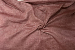 Maroon & White Fil-A-Fil Reversible Double Cloth Fabric