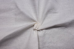 Off White Lycra Plain Cotton Linen Fabric