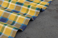 Yellow & Blue Double Cloth Check