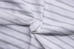White & Steel Grey Seersucker Candy Stripe