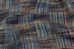 Multicolour Woven Patchwork Brushed Check2 Cotton Fabric