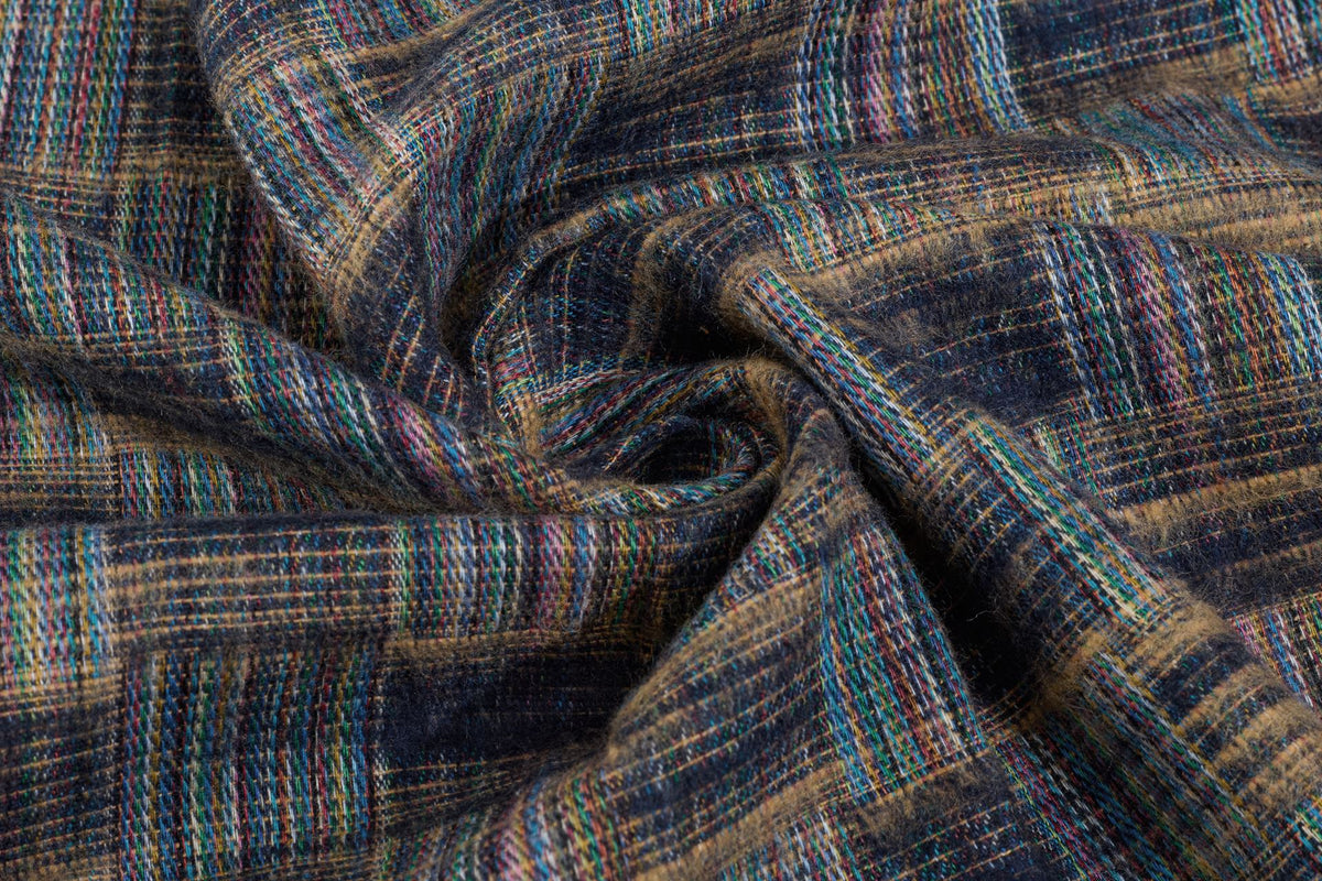 Multicolour Woven Patchwork Brushed Check
