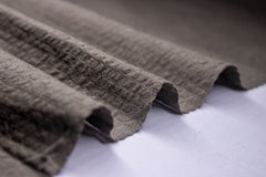 Olive Green Seersucker Pin Stripe Cotton Fabric