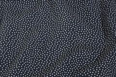 Grey & Cream Dot Print Viscose Rayon Fabric
