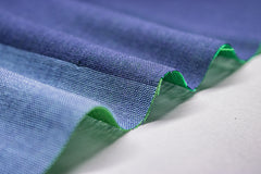 Green Reversible Engineering Stripe Double Cloth Fabric