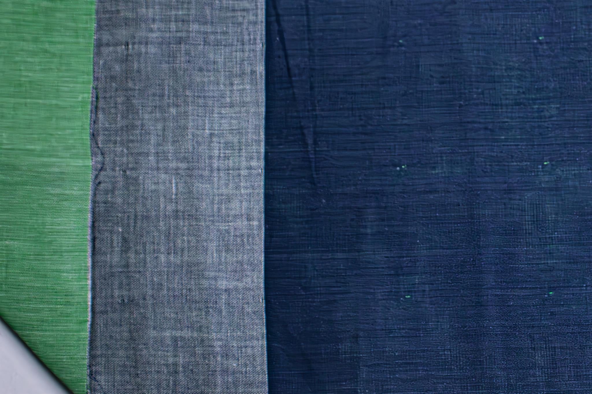 Green Engineering Stripe Reversible Double Cloth