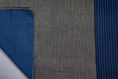 Navy Engineering Stripe Reversible Double Cloth