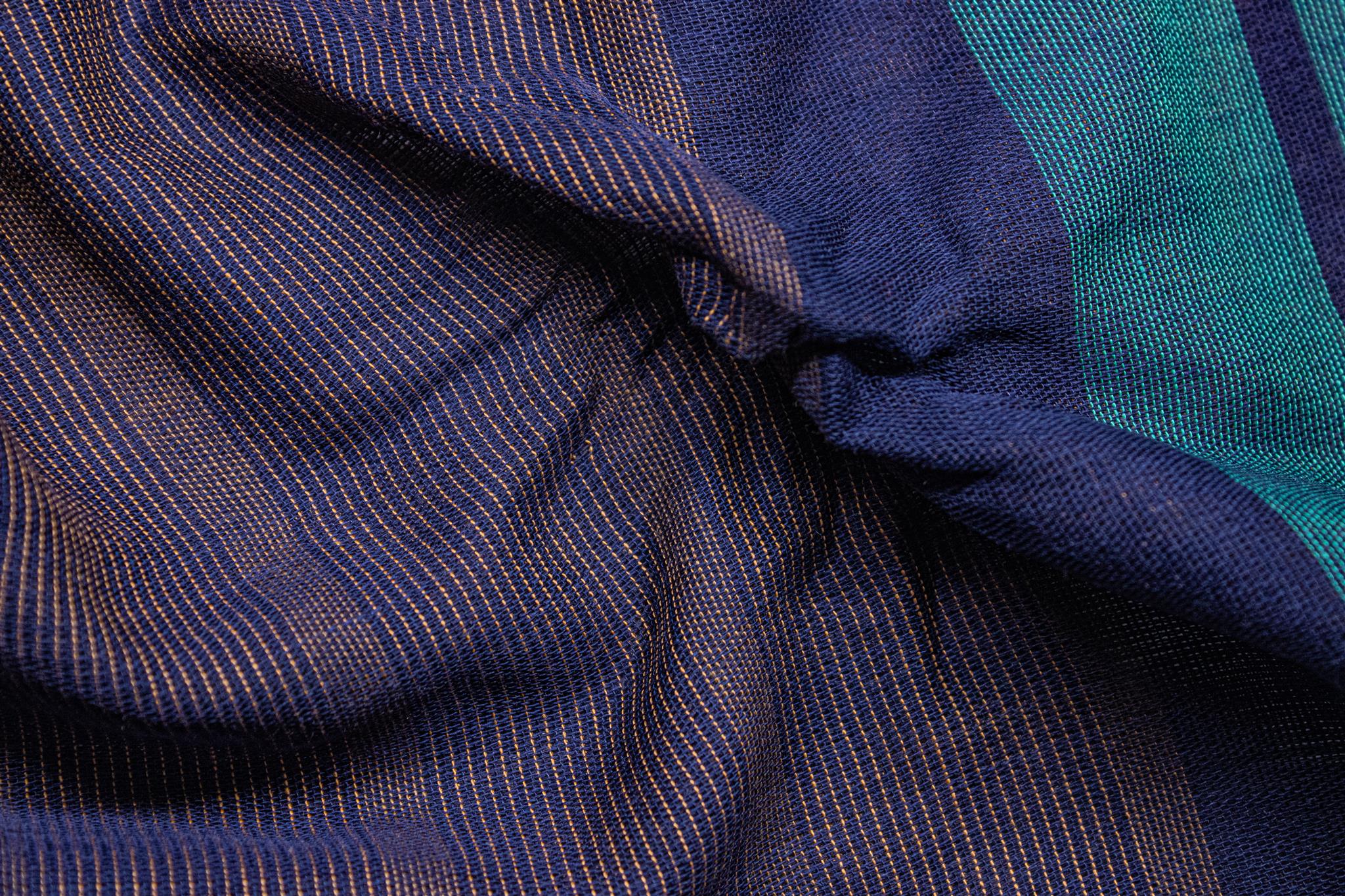 Brown Engineering Stripe Reversible Double Cloth