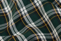 Green Tartan Check Suiting Fabric